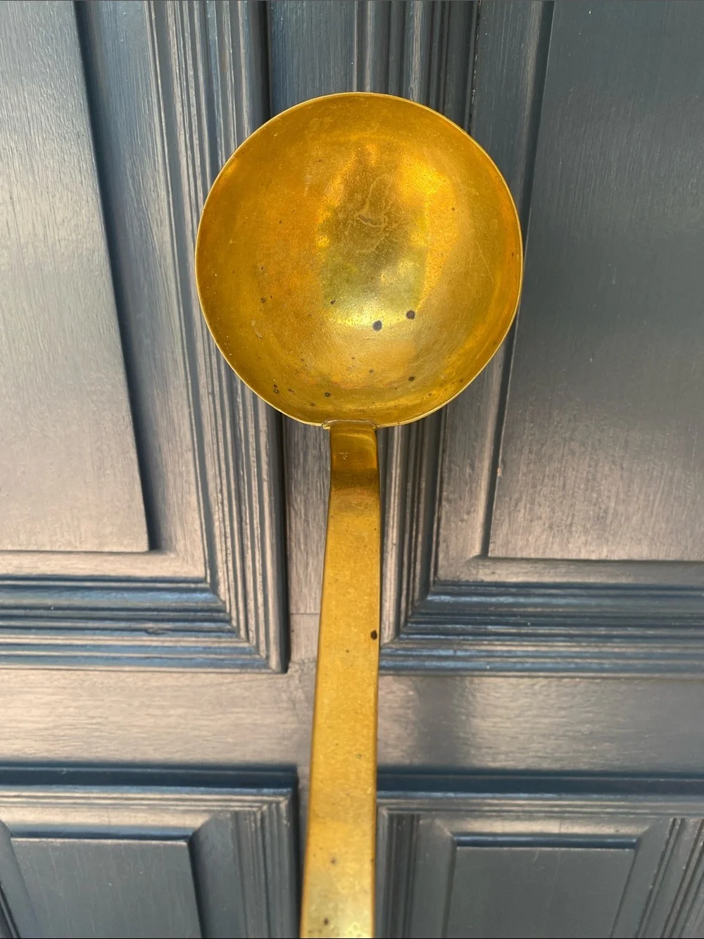 Vintage Brass Serving Ladle - Gold Finish Number 2